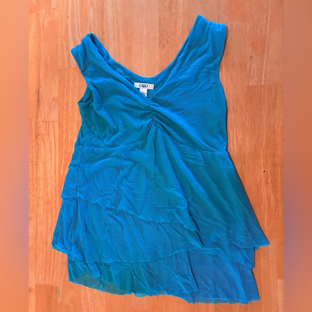 Blue Layered Women's Top